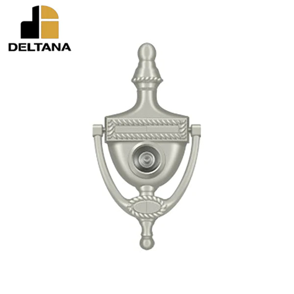 Deltana - Door Knocker-Viewer - Victorian Rope - 3-7/8" Center To Center - 180 Degree View Range - Optional Finish