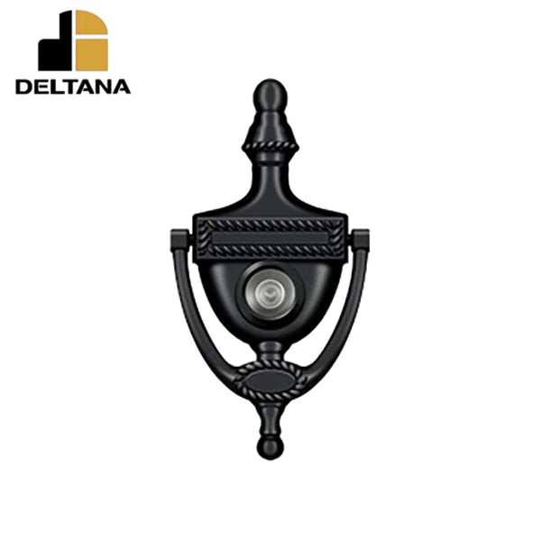 Deltana - Door Knocker-Viewer - Victorian Rope - 3-7/8" Center To Center - 180 Degree View Range - Optional Finish
