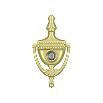 Deltana - Door Knocker-Viewer - Victorian Rope - 3-7/8" Center To Center - 180 Degree View Range - Optional Finish