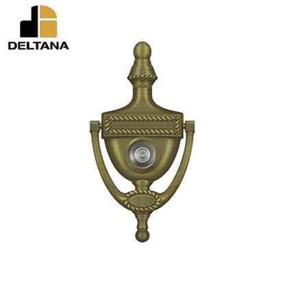 Deltana - Door Knocker-Viewer - Victorian Rope - 3-7/8" Center To Center - 180 Degree View Range - Optional Finish