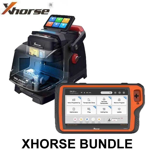 Xhorse - Complete Cut & Programming Bundle - Dolphin II XP-005L High Sec Portable Key Cutting Machine & VVDI Key Tool PLUS Tablet (Bundle) - UHS Hardware