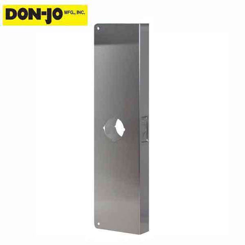 Don-Jo - Wrap Plate - #20 - 2-3/4" - 1-3/4" Doors - Silver (20 S-CW) - UHS Hardware