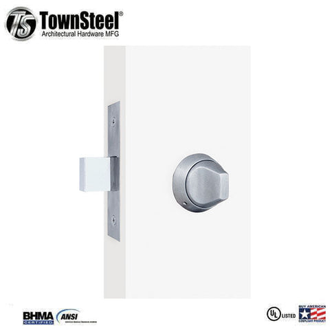 TownSteel - DRX - Heavy Duty - Ligature Resistant Commercial Mortise Deadbolt Lock - Optional Function - Stainless Steel - Grade 1