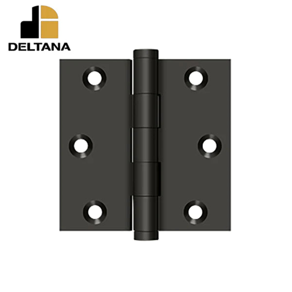Deltana - 3" x 3" Square Hinge - 0.097 Thickness - Optional Finish