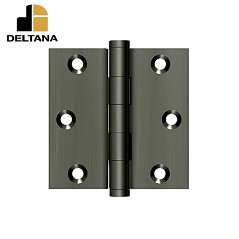 Deltana - 3" x 3" Square Hinge - 0.097 Thickness - Optional Finish