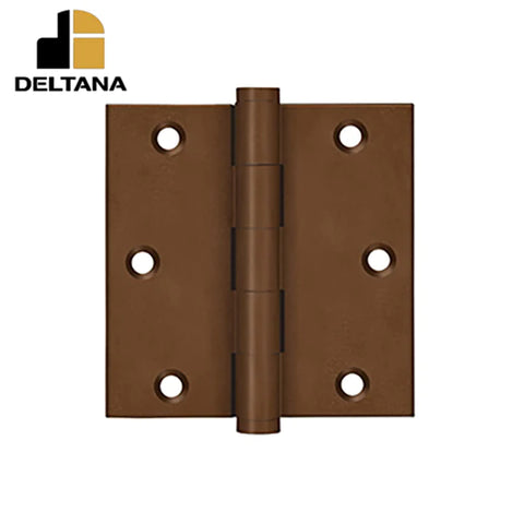 Deltana - 3-1/2" x 3-1/2" Square Hinge - Residential - 0.085 Thickness - Optional Finish