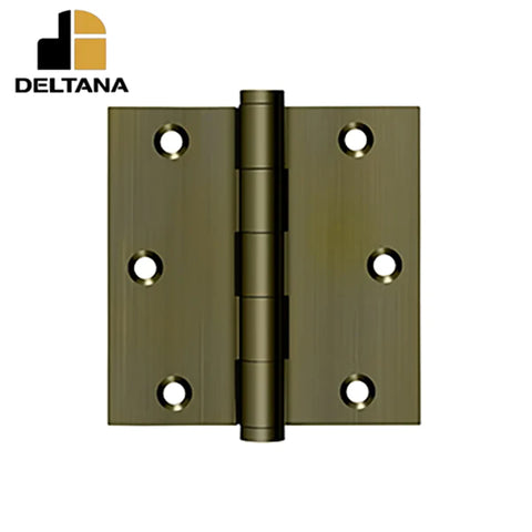 Deltana - 3-1/2" x 3-1/2" Square Hinge - Residential - 0.085 Thickness - Optional Finish