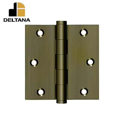 Deltana - 3-1/2" x 3-1/2" Square Hinge - 0.119 Thickness - Optional Finish