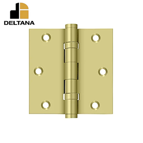 Deltana - 3-1/2" x 3-1/2" Square Hinge - Ball Bearing - 0.119 Thickness - Optional Finish