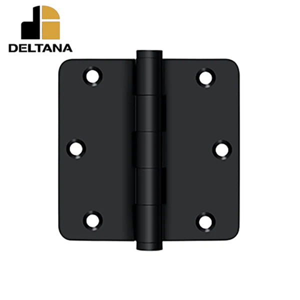 Deltana - 3-1/2" x 3-1/2" x 1/4" Radius Hinge - Residential - 0.085 Thickness - Optional Finish