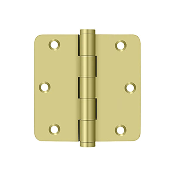 Deltana - 3-1/2" x 3-1/2" x 1/4" Radius Hinge - 0.119 Thickness - Optional Finish