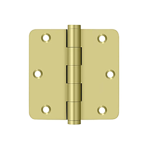 Deltana - 3-1/2" x 3-1/2" x 1/4" Radius Hinge - 0.119 Thickness - Optional Finish