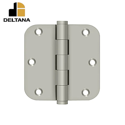 Deltana - 3-1/2" x 3-1/2" x 5/8" Radius Hinge - 0.119 Thickness - Optional Finish