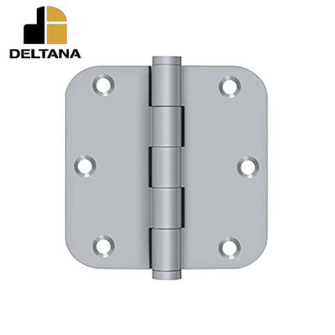 Deltana - 3-1/2" x 3-1/2" x 5/8" Radius Hinge - 0.119 Thickness - Optional Finish