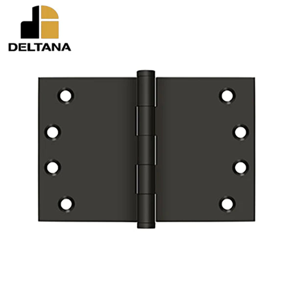 Deltana - 4" x 6" Square Corner Hinge - 0.129 Thickness - Optional Finish