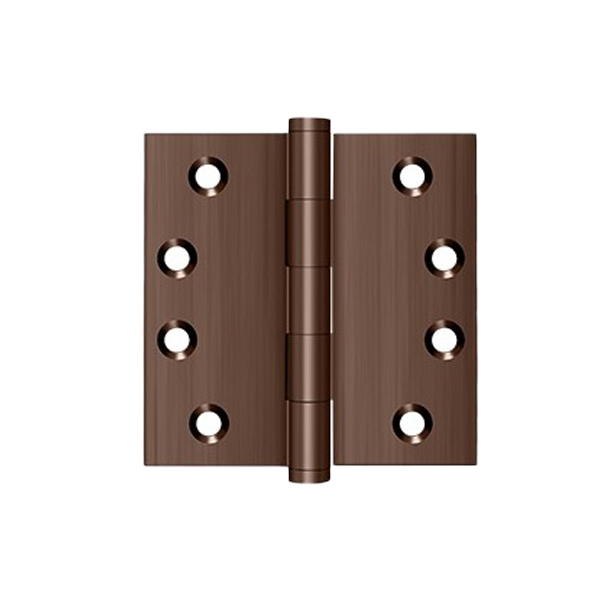 Deltana - 4" x 4" Square Hinge - Solid Brass - 0.129" Thickness