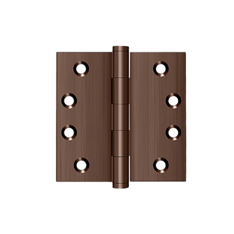 Deltana - 4" x 4" Square Hinge - Solid Brass - 0.129" Thickness