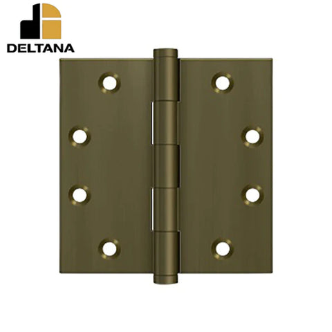 Deltana - 4-1/2" x 4-1/2" Square Hinge - Solid Brass