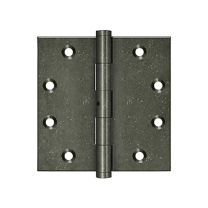 Deltana - 4-1/2" x 4-1/2" Square Hinge - NRP - Solid Brass
