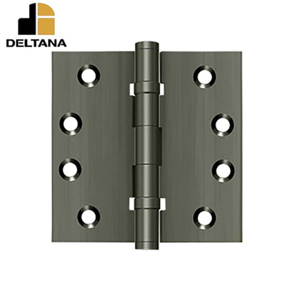 Deltana - 4" x 4" Square Hinges - Ball Bearing - 0.129 Thickness - Optional Finish