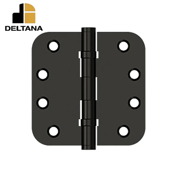 Deltana - 4" x 4" x 5/8" Radius Hinge - Ball Bearing - 0.129 Thickness - Optional Finish
