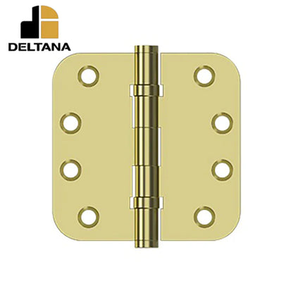 Deltana - 4" x 4" x 5/8" Radius Hinge - Ball Bearing - 0.129 Thickness - Optional Finish