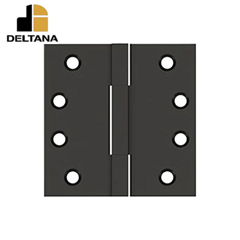Deltana - 4" x 4" Square Knuckle Hinges - Solid Brass - Optional Finish