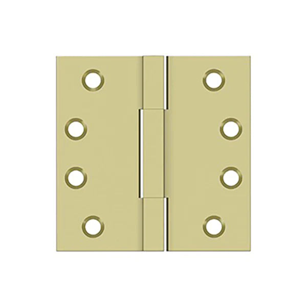 Deltana - 4" x 4" Square Knuckle Hinges - Solid Brass - Optional Finish