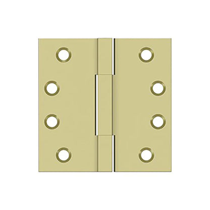 Deltana - 4" x 4" Square Knuckle Hinges - Solid Brass - Optional Finish
