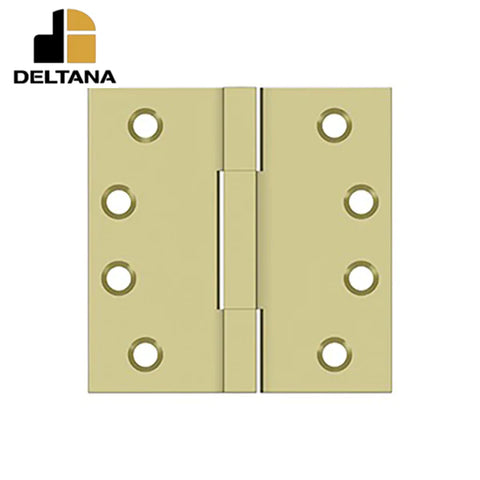 Deltana - 4" x 4" Square Knuckle Hinges - Solid Brass - Optional Finish