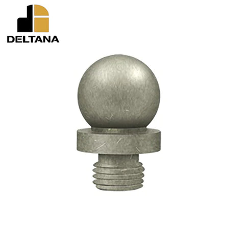 Deltana - Ball Tip Finial - Distressed - Solid Brass - US10WL