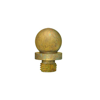 Deltana - Ball Tip Finial - Distressed - Solid Brass - US10RT