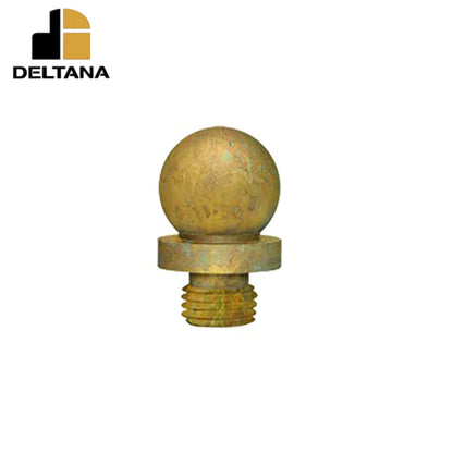 Deltana - Ball Tip Finial - Distressed - Solid Brass - US10RT