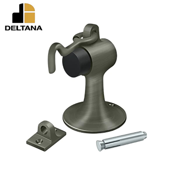 Deltana - Cement Floor Mount Bumper w/ Holder - Solid Brass - Optional Finish