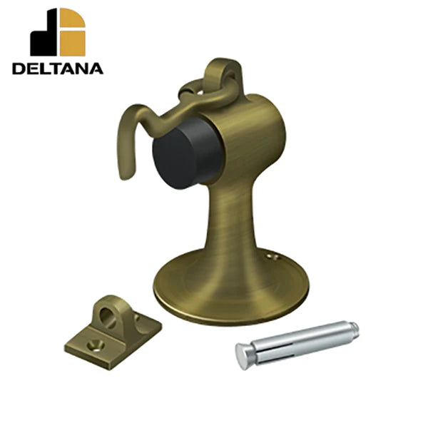Deltana - Cement Floor Mount Bumper w/ Holder - Solid Brass - Optional Finish