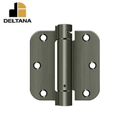 Deltana - 3-1/2" x 3-1/2" x 5/8" Spring Hinge - Optional Finish