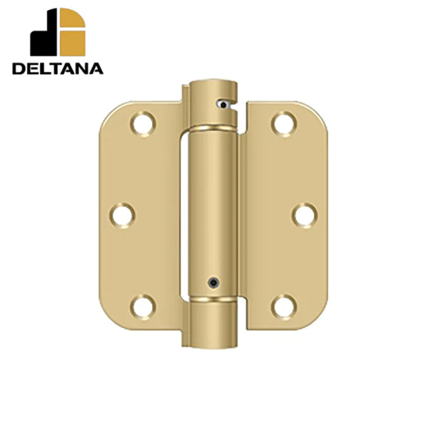 Deltana - 3-1/2" x 3-1/2" x 5/8" Spring Hinge - Optional Finish