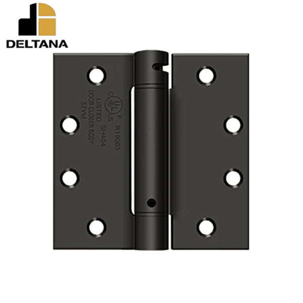 Deltana - 4-1/2" x 4-1/2" Spring Hinge - UL Listed - Optional Finish