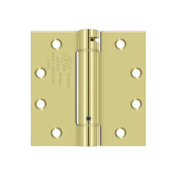 Deltana - 4-1/2" x 4-1/2" Spring Hinge - UL Listed - Optional Finish