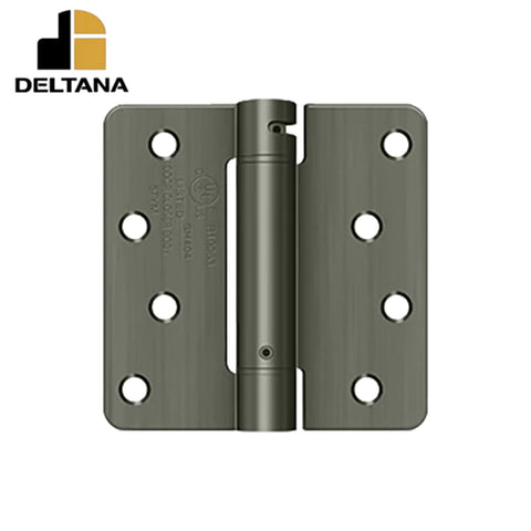 Deltana - 4" x 4" x 1/4" Spring Hinge - UL Listed - Optional Finish