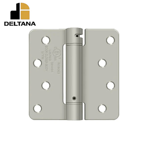 Deltana - 4" x 4" x 1/4" Spring Hinge - UL Listed - Optional Finish