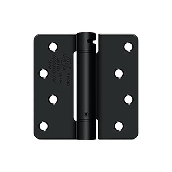 Deltana - 4" x 4" x 1/4" Spring Hinge - UL Listed - Optional Finish