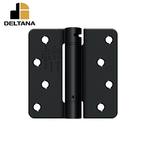 Deltana - 4" x 4" x 1/4" Spring Hinge - UL Listed - Optional Finish