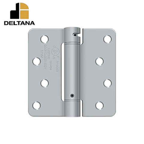 Deltana - 4" x 4" x 1/4" Spring Hinge - UL Listed - Optional Finish