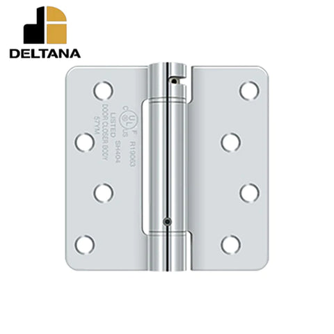 Deltana - 4" x 4" x 1/4" Spring Hinge - UL Listed - Optional Finish