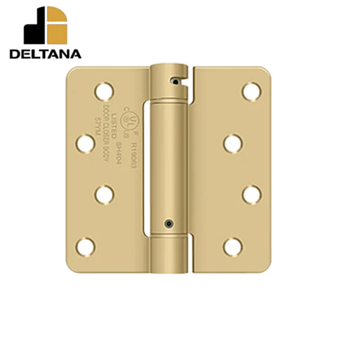 Deltana - 4" x 4" x 1/4" Spring Hinge - UL Listed - Optional Finish