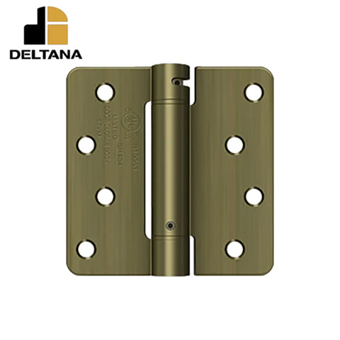 Deltana - 4" x 4" x 1/4" Spring Hinge - UL Listed - Optional Finish