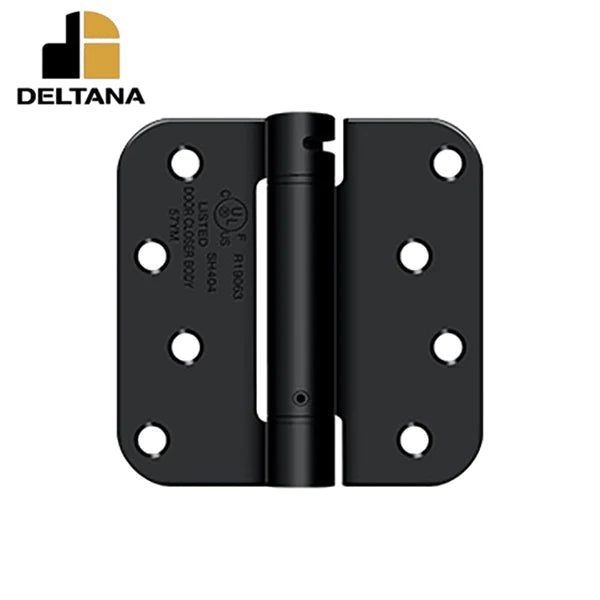 Deltana - 4" x 4" x 5/8" Spring Hinge - UL Listed - Optional Finish