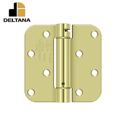 Deltana - 4" x 4" x 5/8" Spring Hinge Benchmark - UL Listed - Optional Finish
