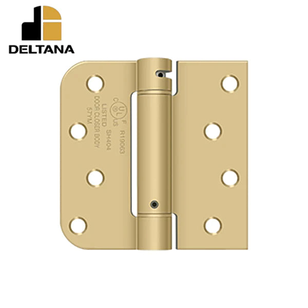 Deltana - 4" x 4" x 5/8" x SQ Spring Hinge - UL Listed - Optional Finish